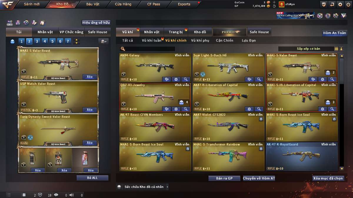 shop acc cf uy tin gia re